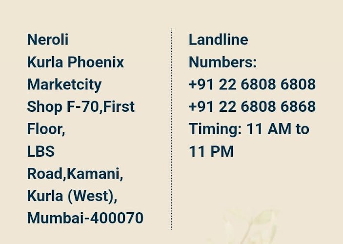 Neroli Spa in Phoenix Marketcity Kurla