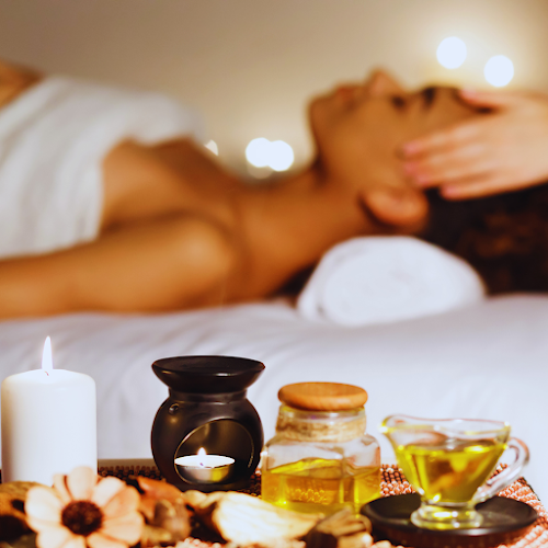 purple crystal massage